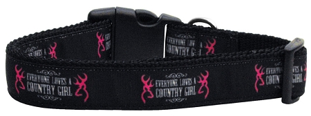 Country Girl Nylon Dog Collar XS